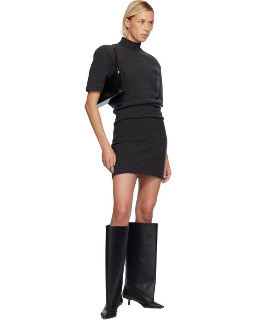 Jacquemus Black 'The Castagna' Knit Minidress