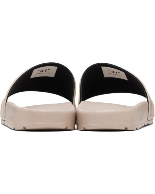 Off-White c/o Virgil Abloh Black Bookish Slides for men