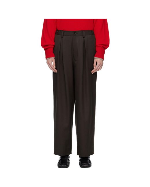 Ssstein Red Easy Wide Trousers