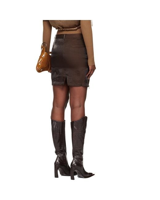 KNWLS Black Aria Miniskirt
