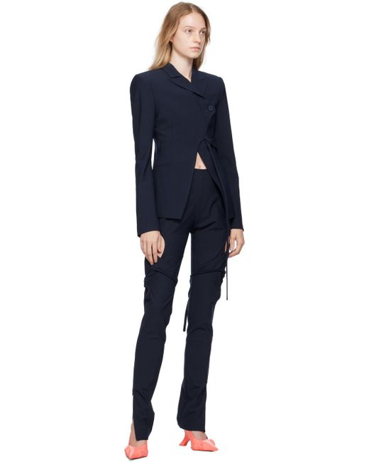 OTTOLINGER Blue Fitted Loop Trousers