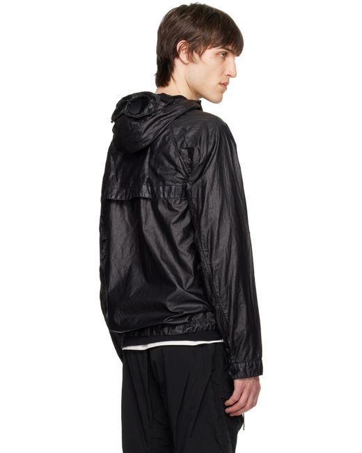 メンズ C P Company ブラック Lino Wax Goggle ジャケット Black