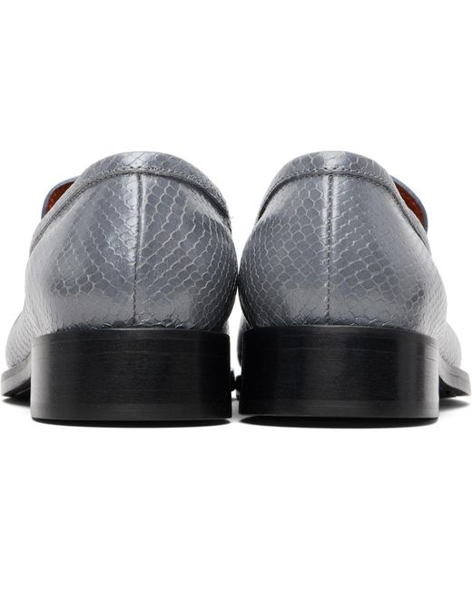 Acne Black Leather Loafers for men