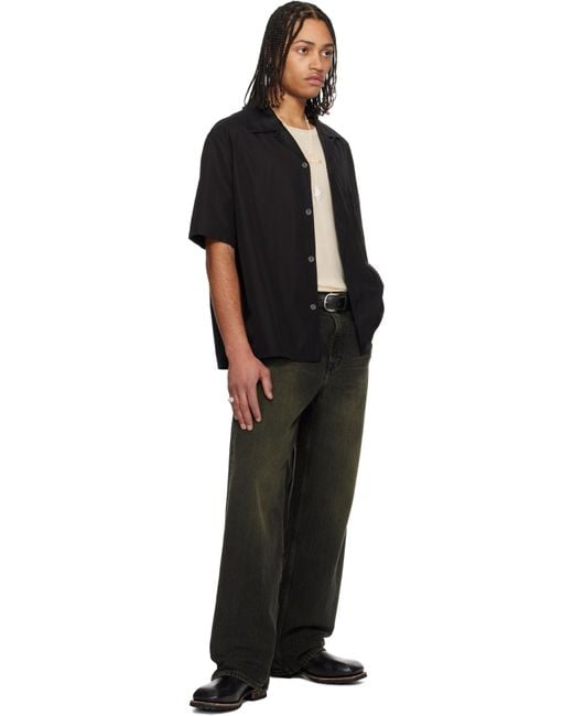 メンズ Our Legacy ベージュ Crochet Catch ネックレス Black