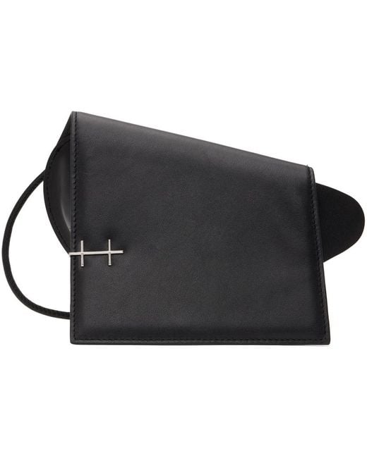 HELIOT EMIL Black Exserted Mini Bag for men