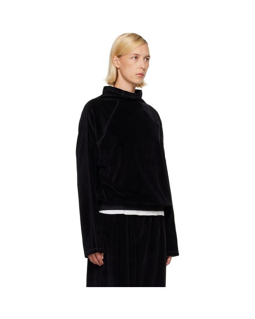 Baserange Black Ssense Exclusive Fold Turtleneck