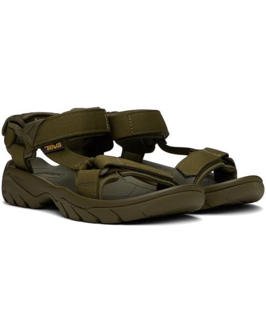 Teva Black Green Terra Fi 5 Universal Sandals for men