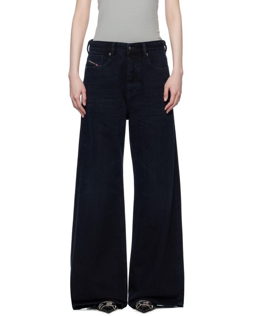 DIESEL ネイビー Relaxed 1996 D-Sire 09L54 ジーンズ Black