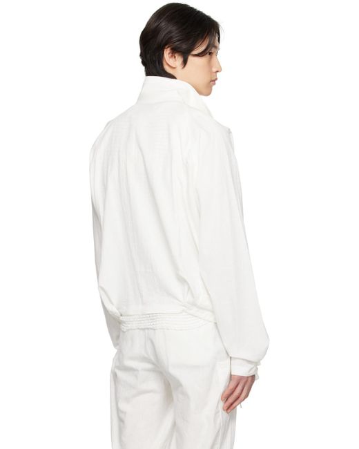 Hyein Seo White Knot Jacket for men