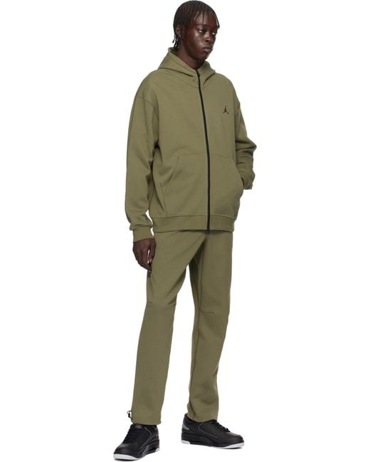 nike khaki zip hoodie