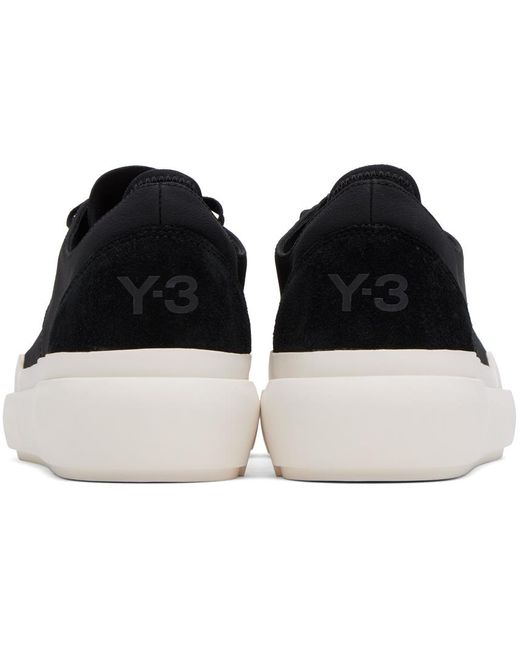 Y-3 Black Adidas Ajatu Court Formal Sneakers Id2430 for men