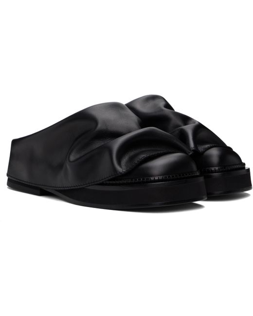 The Attico Black Mini Robin Sabot Slip-On Loafers