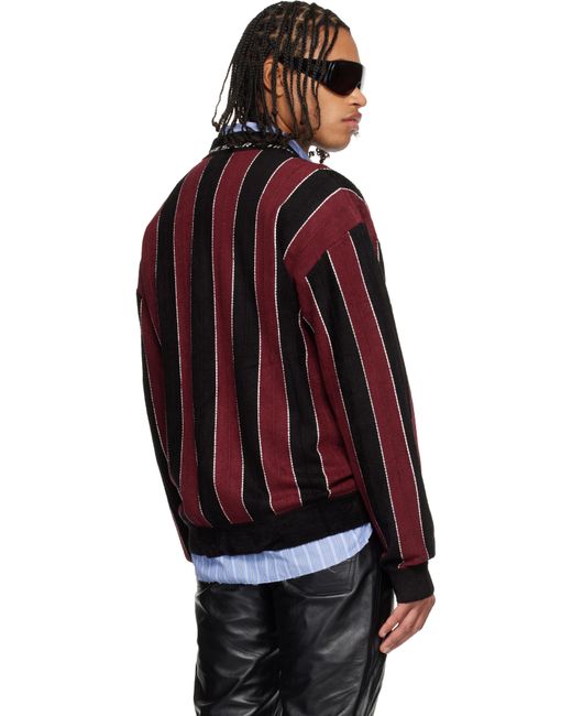 Polo De Sport Bourgogne Et Noir À Logos Martine Rose pour homme en coloris Red