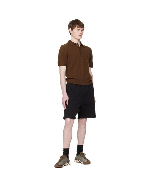 Entire studios Black Standard Sweat Shorts for men