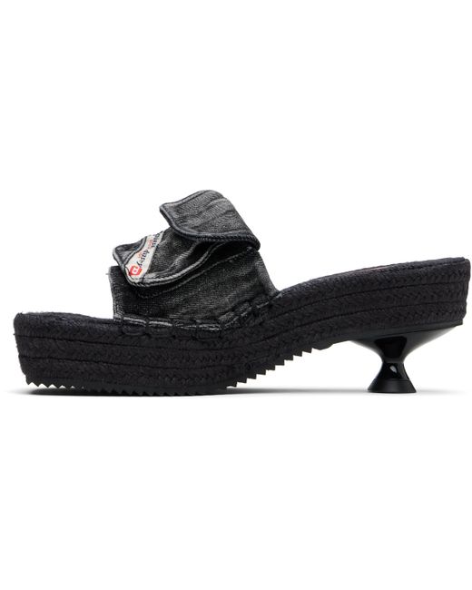 DIESEL ブラック D-Ibiza 40 Pck ヒールサンダル Black