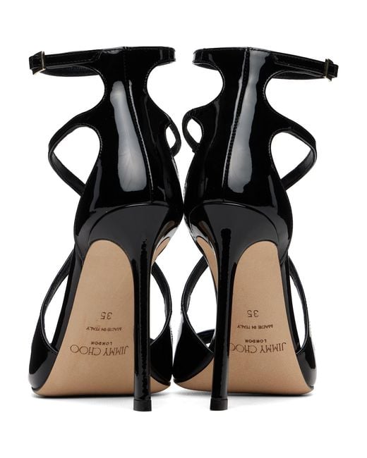 Jimmy Choo Black Azia 95 Heeled Sandals