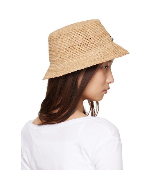 Vivienne Westwood Natural Raffia Bucket Hat