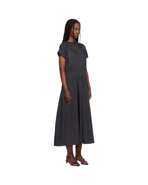 Robe Midi Simos Grise Studio Nicholson en coloris Black