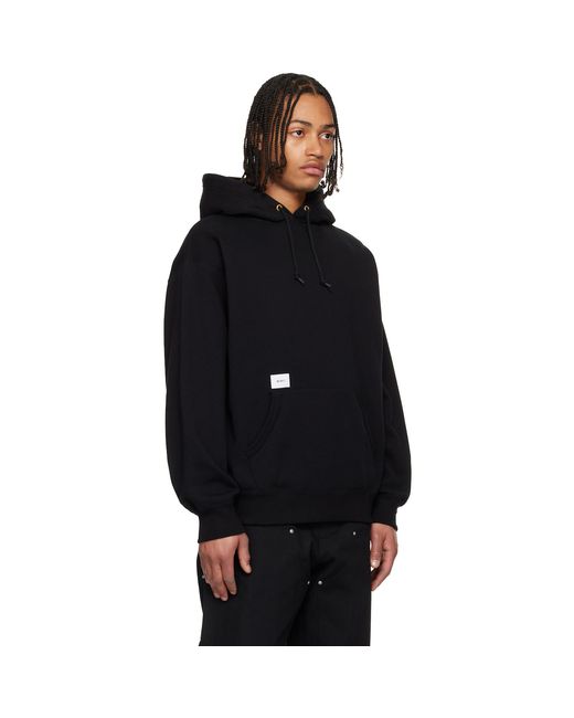 (w)taps Black Aon Hoodie for men