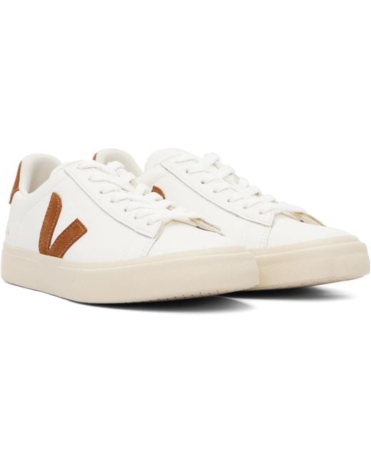 Veja Black Off- Campo Leather Sneakers for men