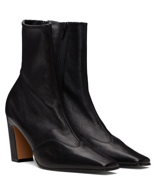 Khaite Black Nevada Stretch High Boots