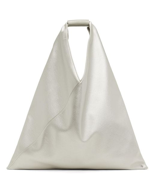 MM6 by Maison Margiela Gray Classic Faux-Leather Tote for men