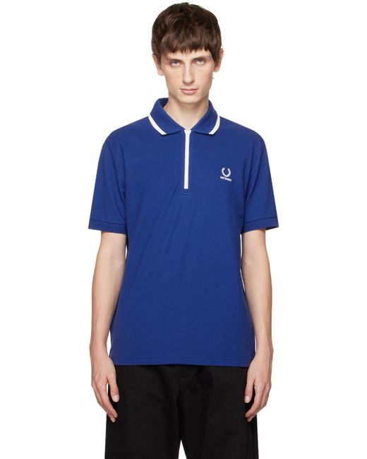 Raf Simons Blue Fred Perry Edition Polo for men