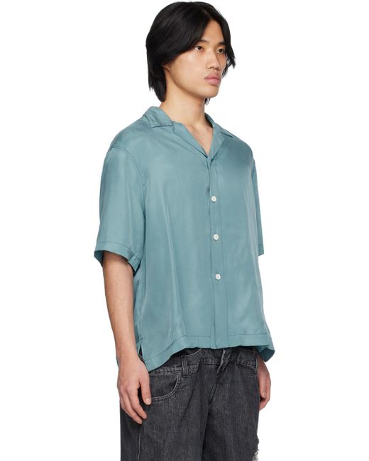 Sunnei Blue Buttoned Shirt for men