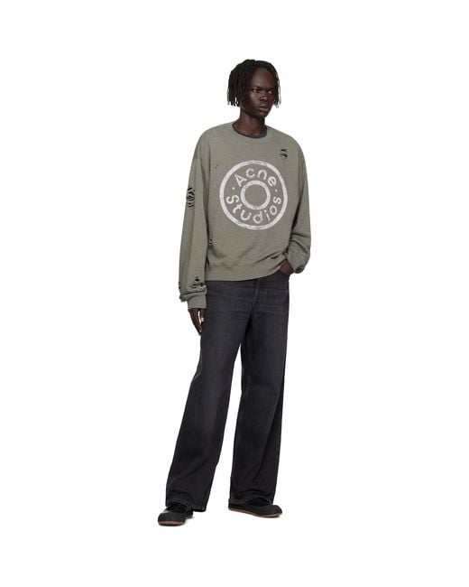 Acne Black Faded Jeans for men