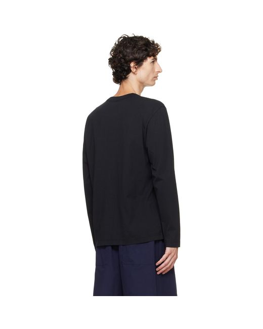 Tekla Black Long-Sleeved T-Shirt for men