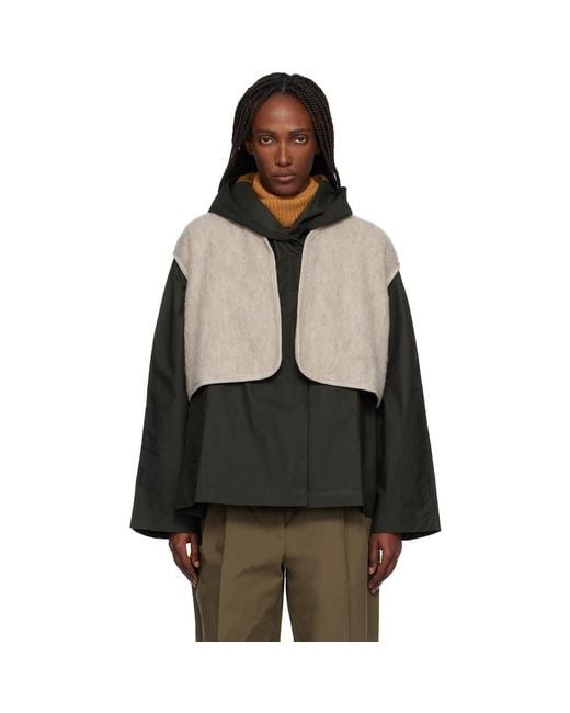 Baserange Black Taupe Capas Vest