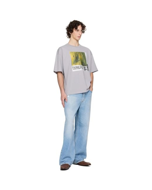 Jean Paul Gaultier White Ssense Exclusive Cotton Oversized Printed Water T-Shirt for men