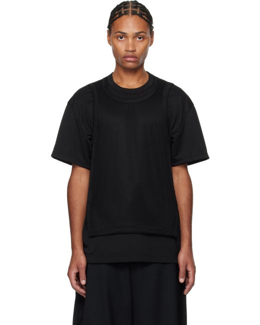 Comme des Garçons Black Mesh T-Shirt for men