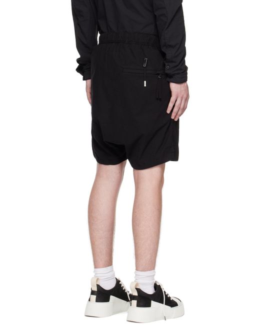 Boris Bidjan Saberi Black P7.1 Shorts for men
