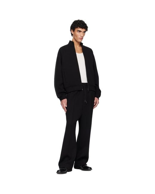 DSquared² Black D2 Tape Jersey Sweatpants for men