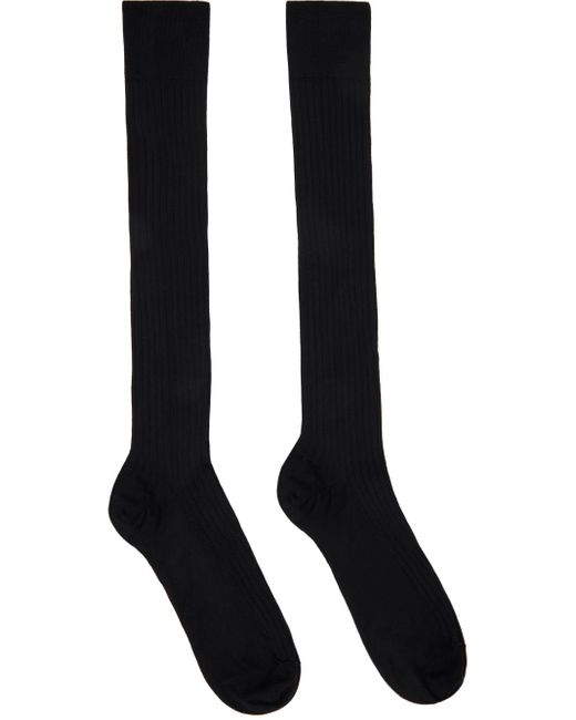 Wolford Black Knee-high Socks