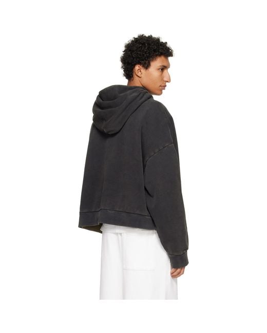 Entire studios Black Heavy Hoodie for men