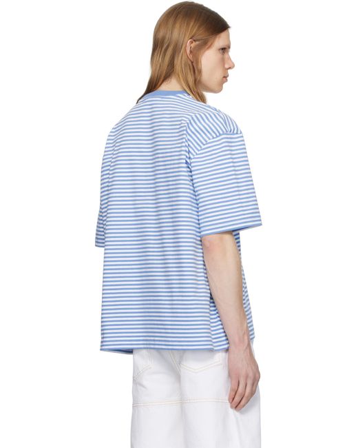 Sunnei Blue Mega Over T-Shirt for men