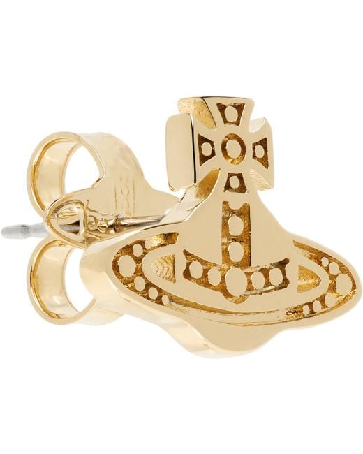 Vivienne Westwood Metallic Marinetta Single Stud Earring for men
