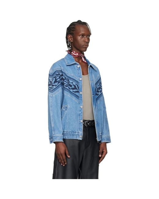 Isabel Marant Blue Julian Denim Jacket for men