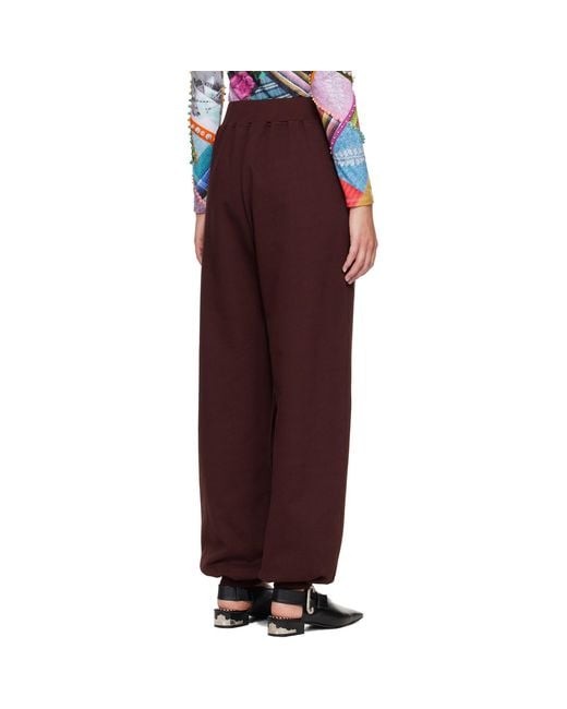 Chopova Lowena Red Feelings Hope Sweatpants