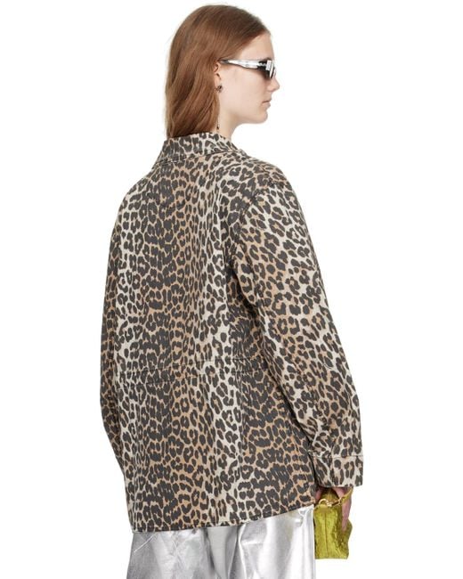 Ganni Multicolor Leopard Jacket