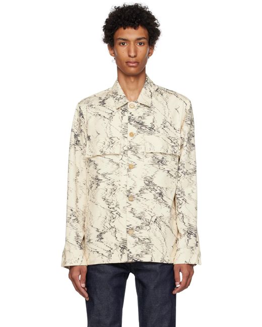 Paul Smith Natural Off-white & Black Graphic Shirt for men