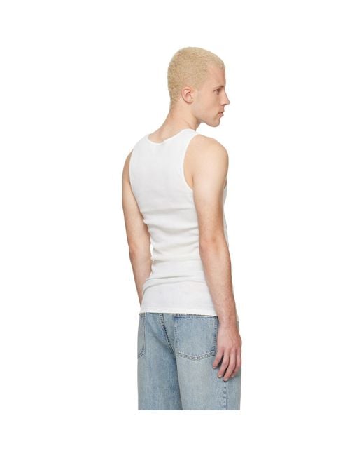 Vivienne Westwood White 'Kiss Me Twice' Tank Top for men