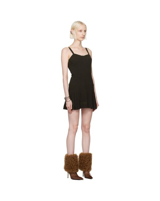 KNWLS Black Bayon Minidress
