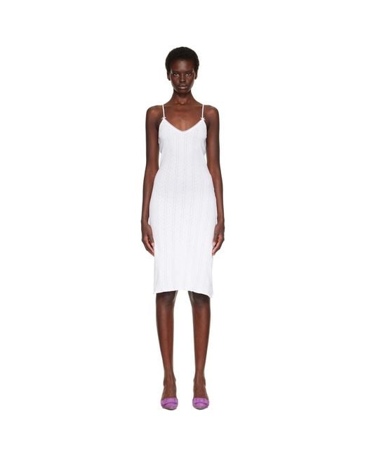 Cou Cou White 'The Midi Slip' Midi Dress