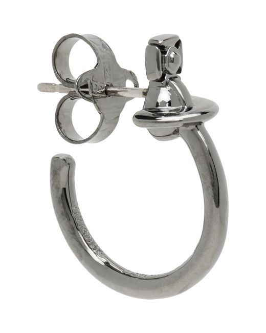 Vivienne Westwood Metallic Vera Hoop Single Earring for men