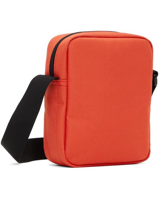 Lacoste Red Zip Crossover Messenger Bag for men