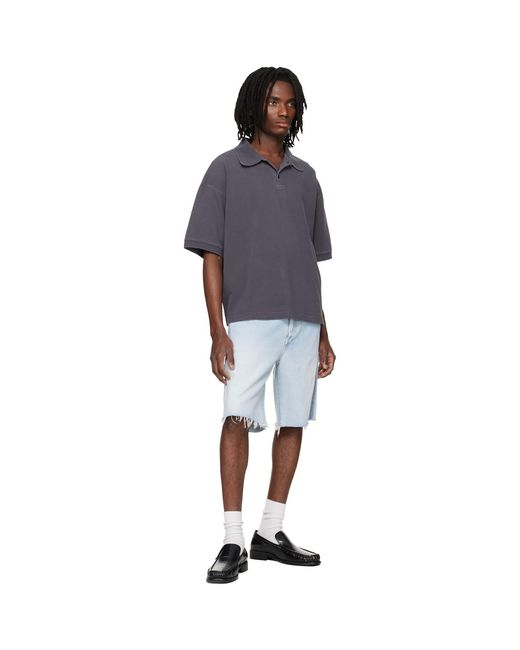Agolde Blue Curren Polo for men