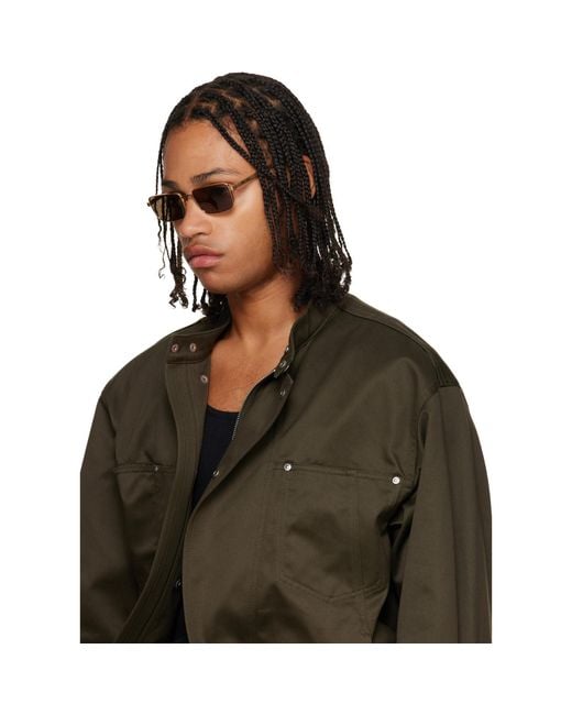 Prada Brown 'Prada Logo' Sunglasses for men